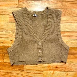COPY - Free People knit cropped vest top